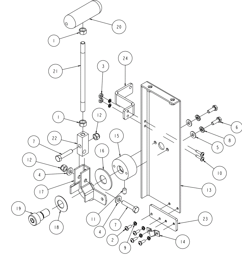 Section 12 Diagram and Parts List for MK-4020B 167439-20 MK Diamond Concrete Saw